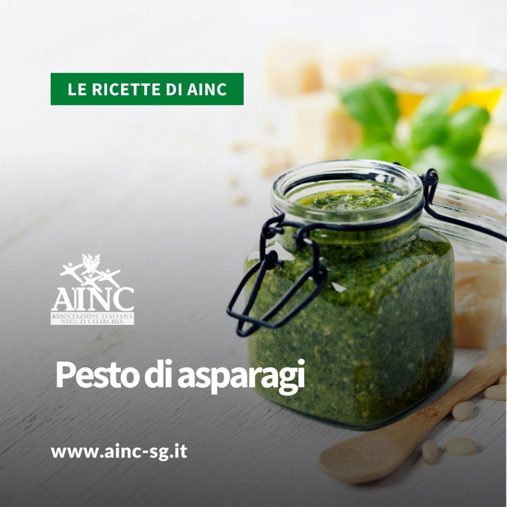 ricetta pesto di asparagi AINC