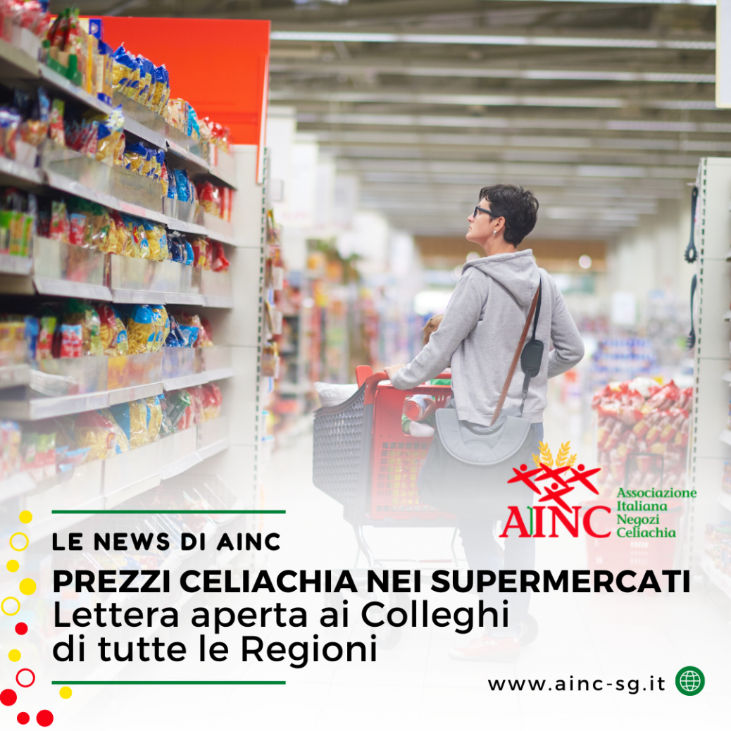 Prezzi celiachia nei supermercati per tutte le regioni - AINC
