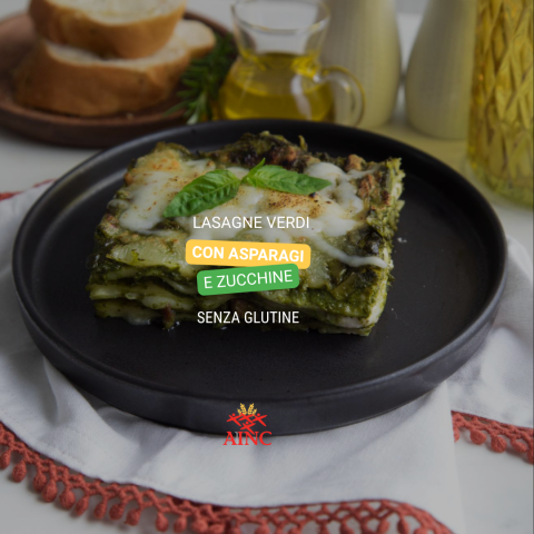 Lasagne verdi con asparagi e zucchine senza glutine