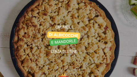 Crumble alle albicocche e mandorle (senza burro)