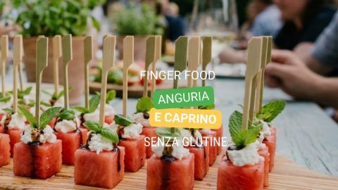 Finger food anguria e caprino