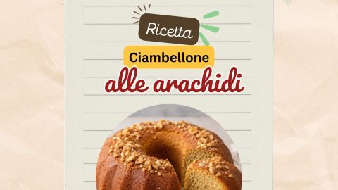 Ciambellone alle arachidi senza glutine