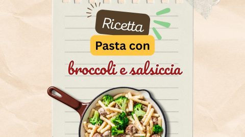 Pasta con broccoli e salsiccia senza glutine